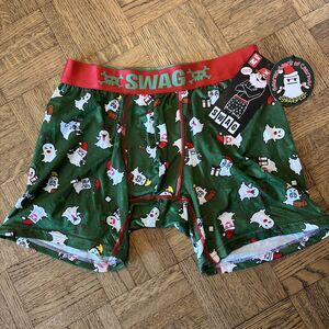 Swag Ghosts Of Christmas Snapped Ghosted Boxer Briefs Medium New With Tags 31-33